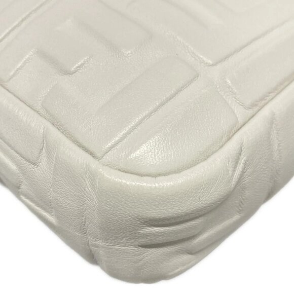 Auth FENDI Mama Bucke White Leather - Handbag - Picture 8 of 16